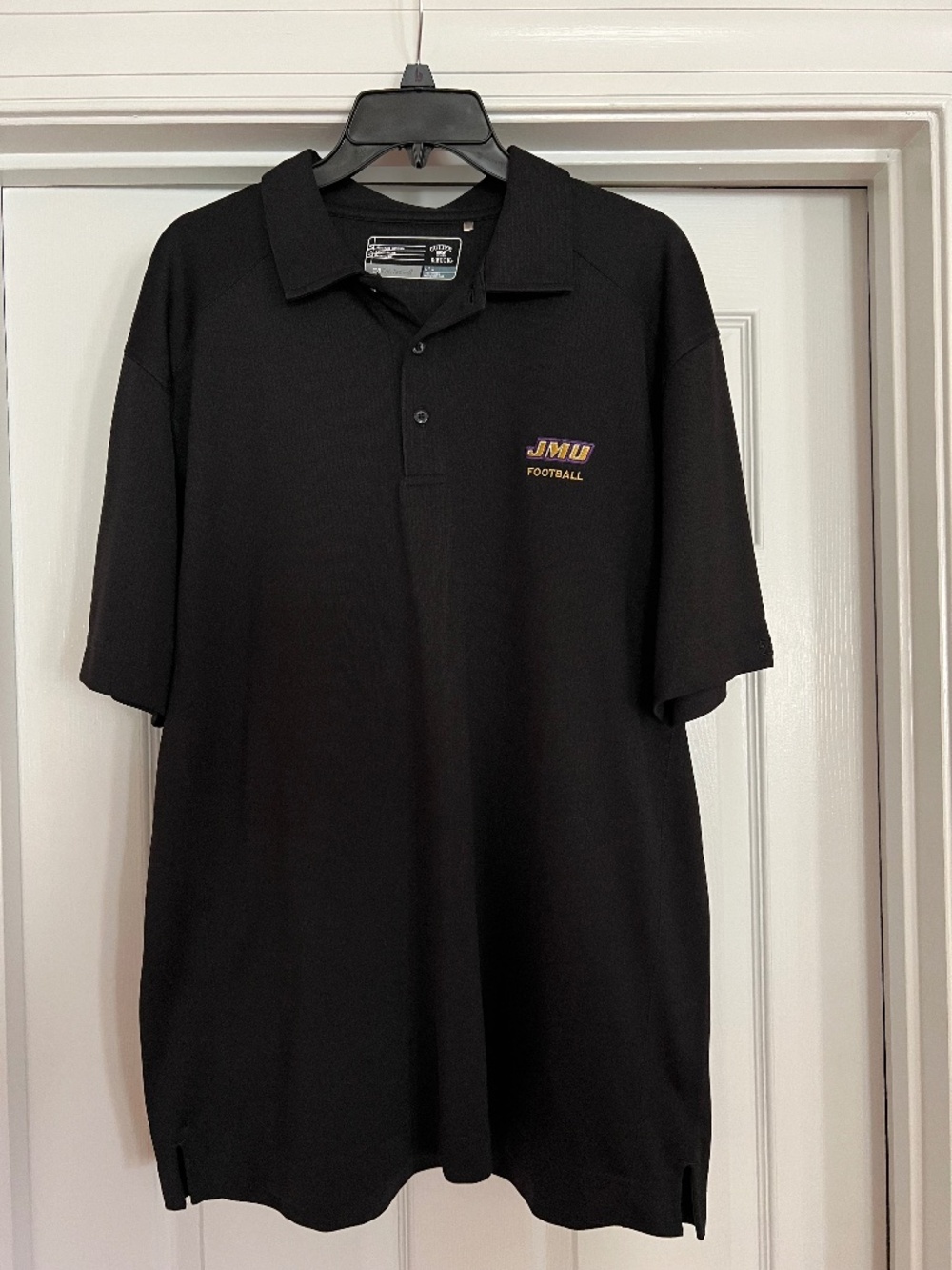 Cutter & Buck Short Sleeve JMU Football Polo Size L
